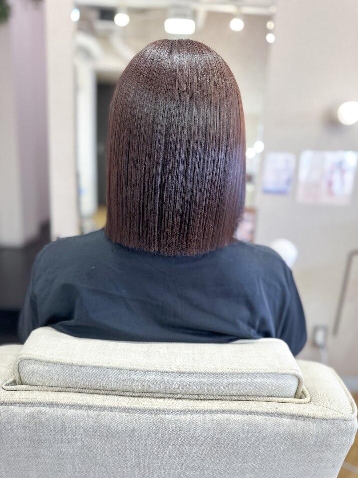 ボブ/ぱっつん前髪/ニュアンスカラー