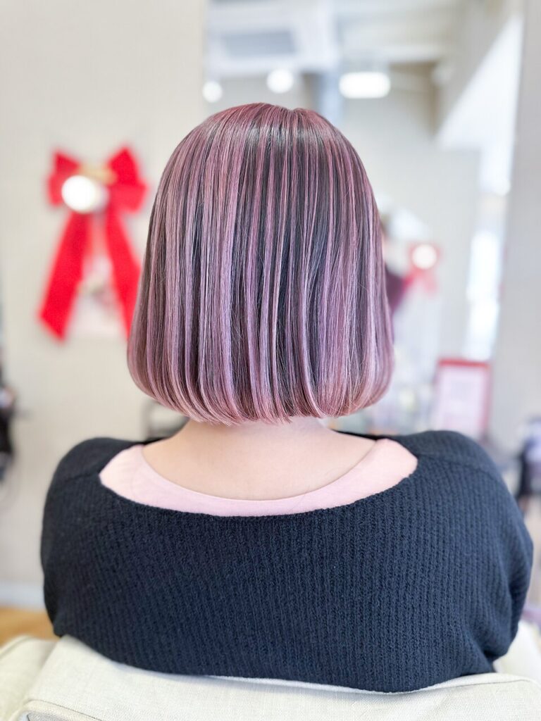 モーブピンクアンブレラカラー/バレイヤージュ