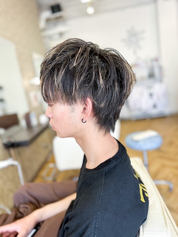 ホワイトメッシュ/ハイライト